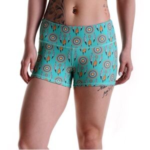 Tough Mode 3" Athletic Workout Volleyball Spandex Gym Dance Shorts Dream Catcher